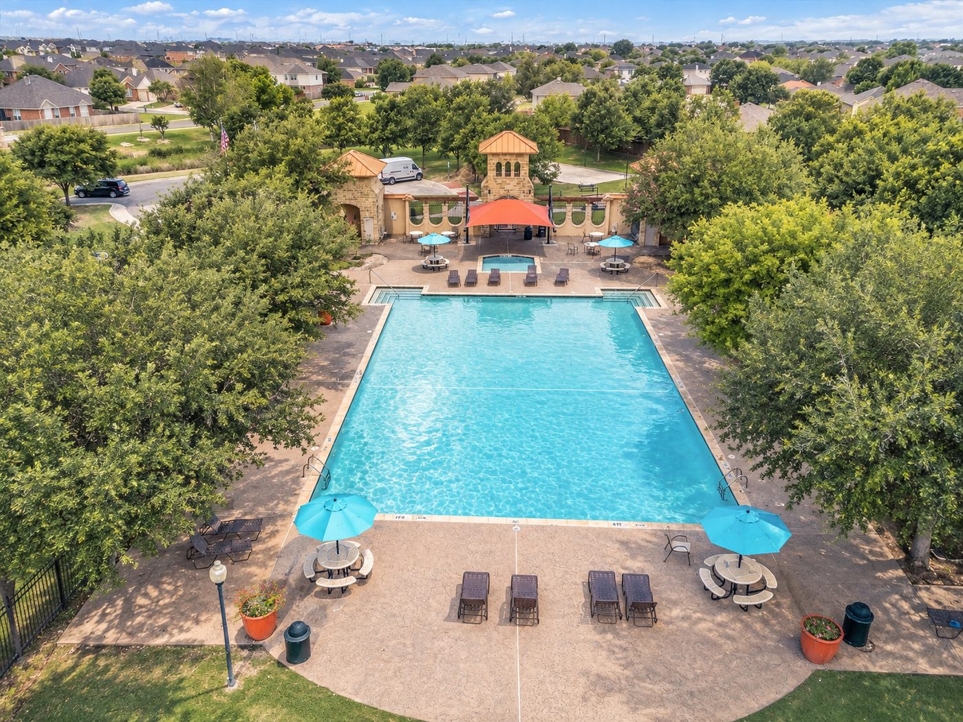 Community pool in Trails of Fossil Creek